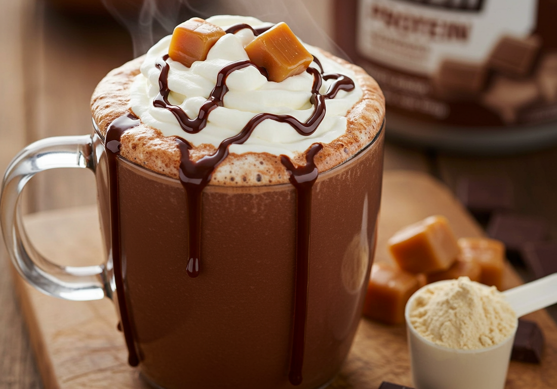 ACME Protein Hot Chocolate and Dark Chocolate Caramels Pairing
