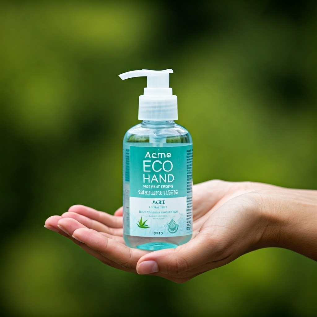Eco-Friendly Hand Sanitizer: Acme Eco Hand - Clean & Sustainable Hygiene for Healthy Hands. Plant-based, safe, & effective germ protection.