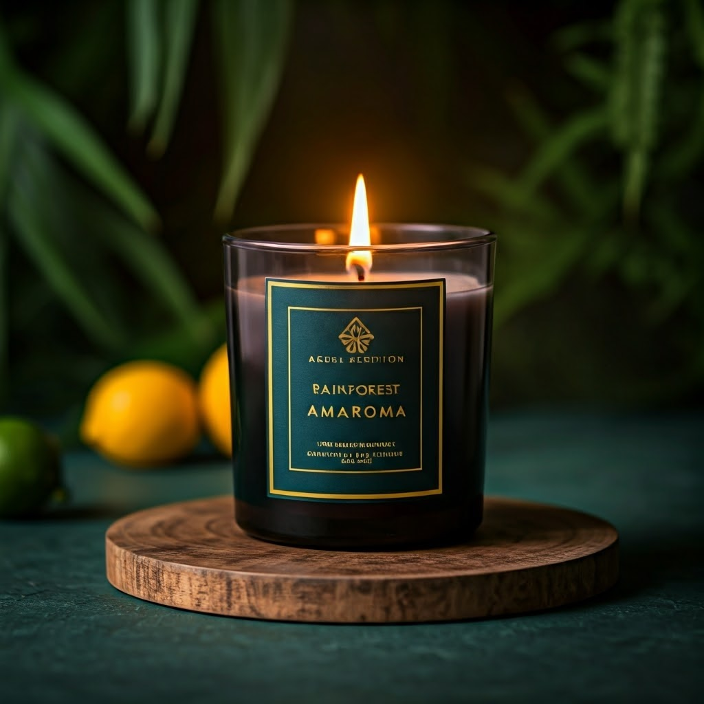 ACME COLLECTION Rainforest Amaroma Candle | Scented, Relaxing, Aromatherapy