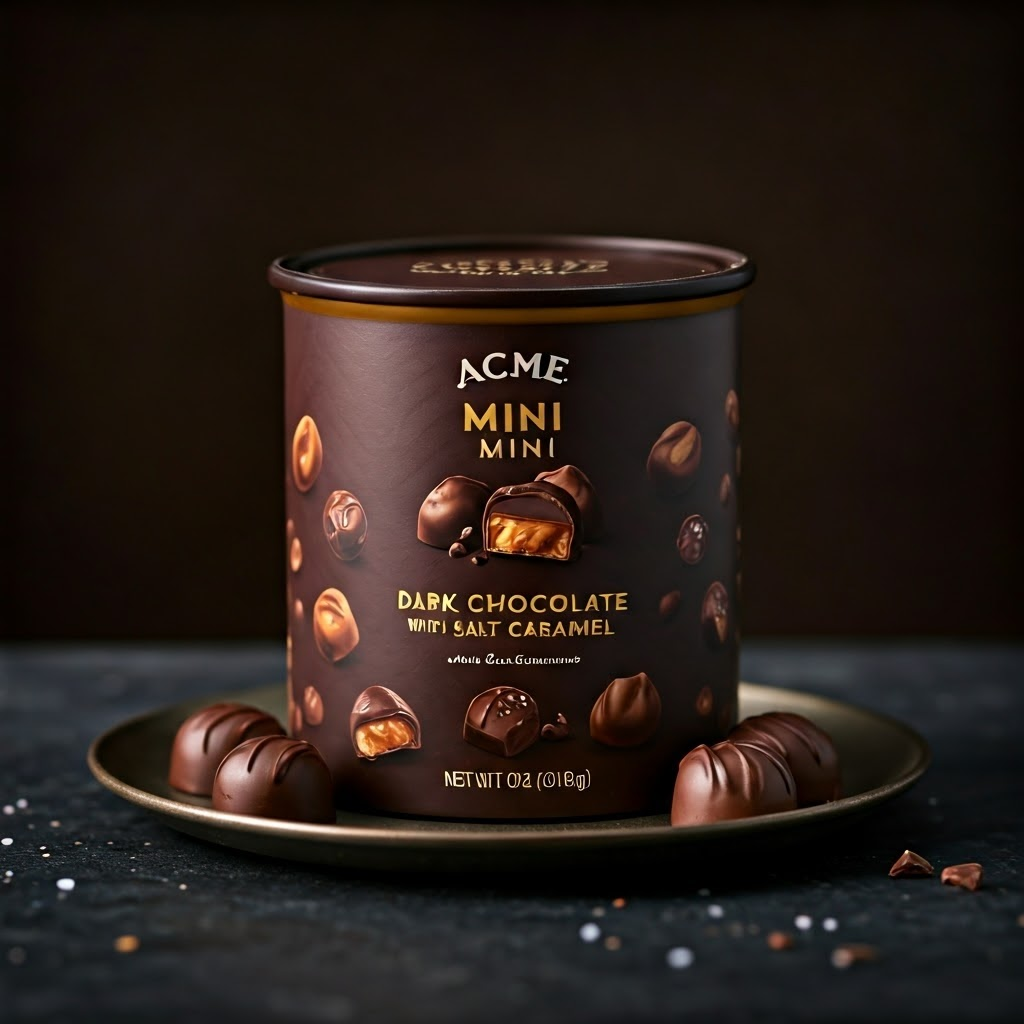 ACME Mini Dark Chocolate Salted Caramel: Gourmet Chocolate Treat | Delicious Chocolate Candy