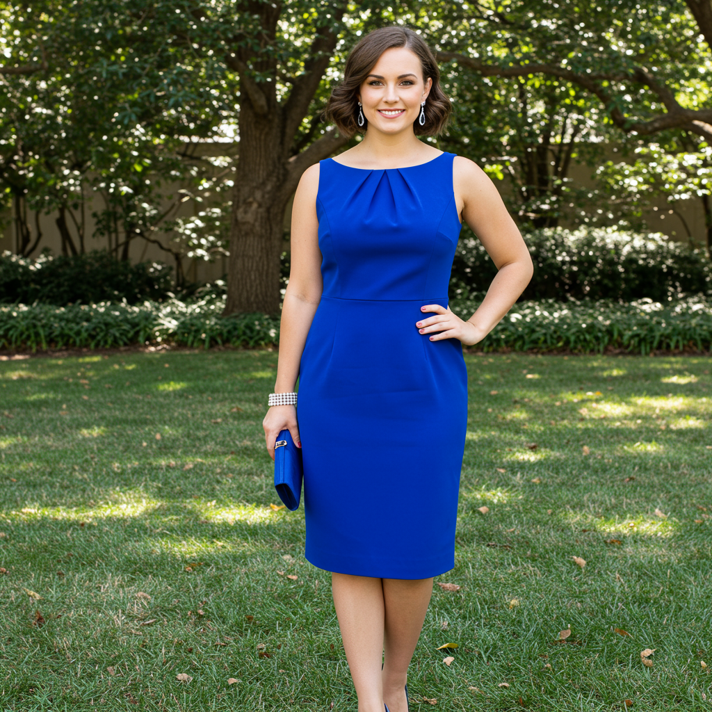 Cobalt Blue Cocktail Dress | Women's Formal Dress Acme International | Royal Blue Party Dress