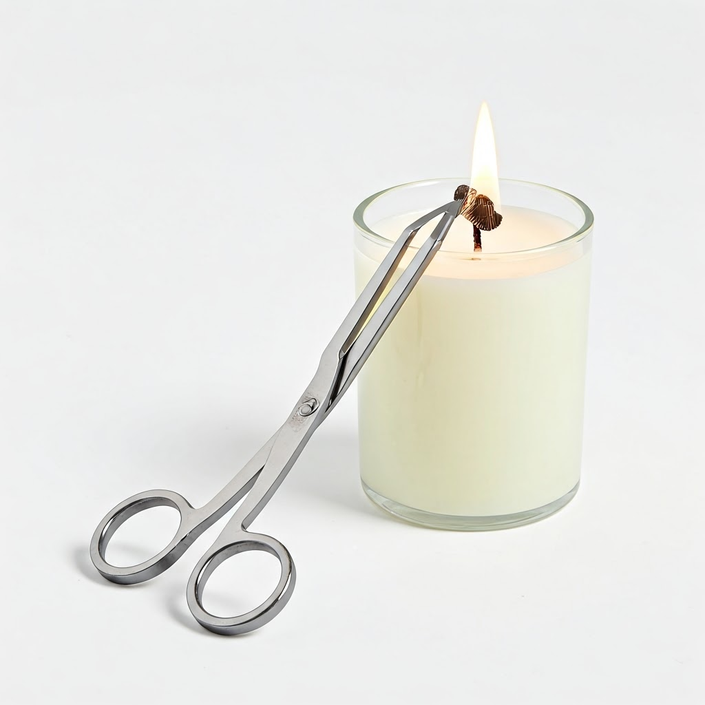 Candle Wick Trimmer Extinguishing Flame: Safe Candle Care, Extending Candle Life