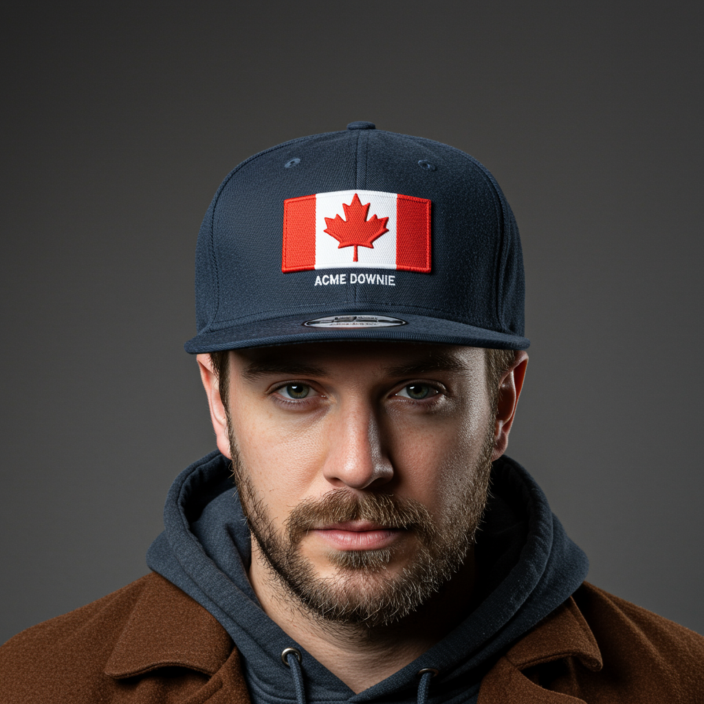 Canadian Maple Leaf Hat: Embroidered Flag Cap | Acme Downie | Streetwear Fashion