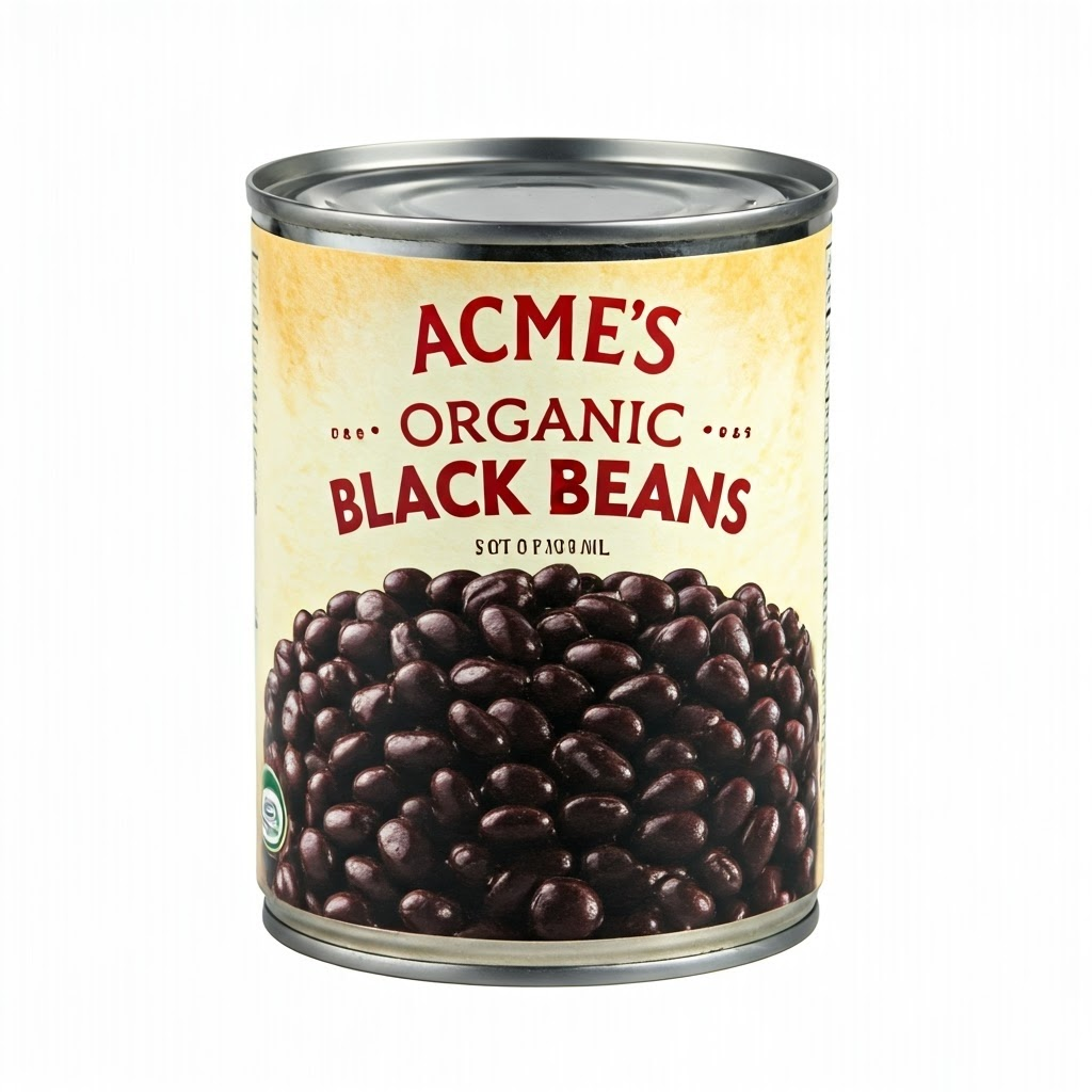 Feijão Preto Orgânico ACME Enlatado 540ml | Sabor, Saúde e Praticidade! Compre online.