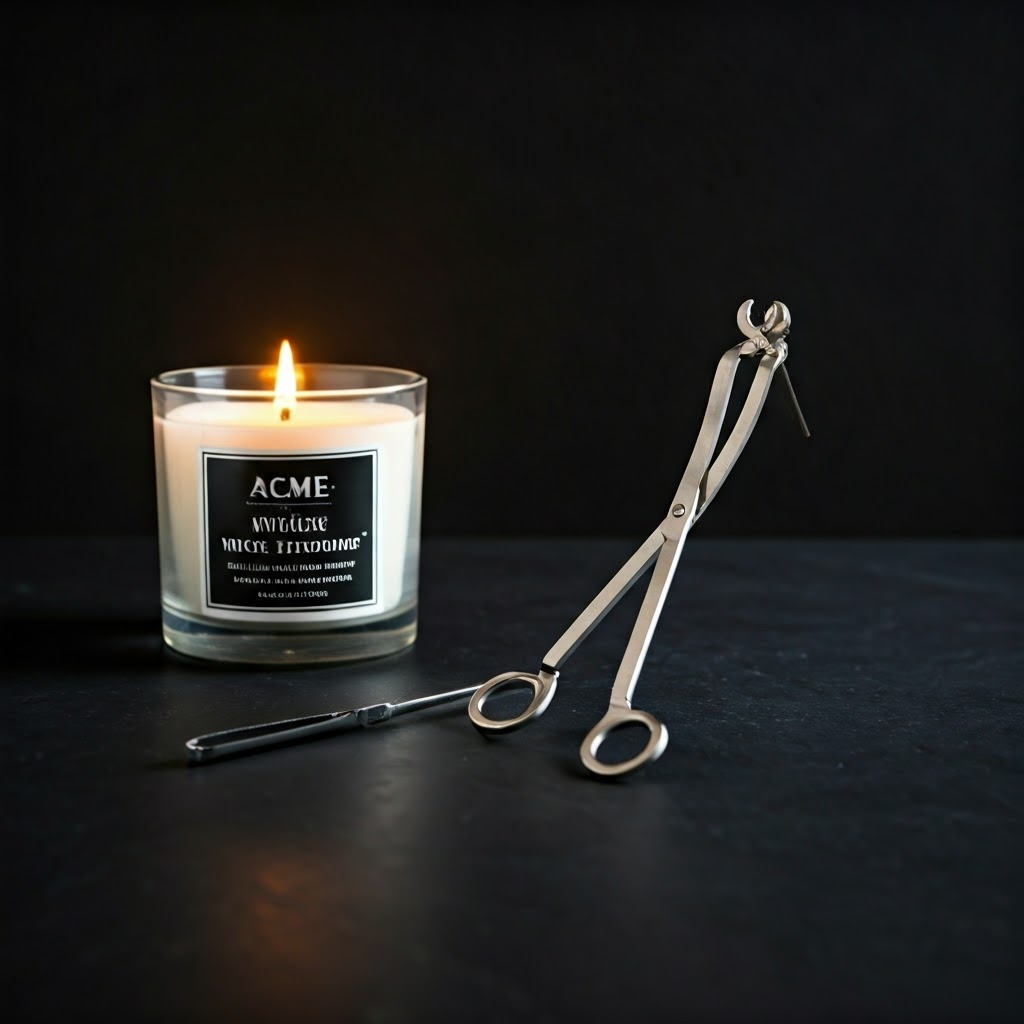 Candle Wick Trimmer Kit: Extends Candle Life, Clean Burn. Candle Accessory Set for Candle Care. ACME Brand
